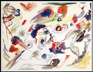Uten tittel - First Abstraction, 1910 (penn, blekk og wc på papir)